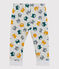 Pantaloni in molleton bebè. grigio BELUGA/bianco MULTICO