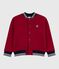 Giacca stile teddy in sherpa tinta unita bambino AMARANTE