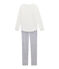 Pigiama per bambina bianco MARSHMALLOW/grigio POUSSIERE