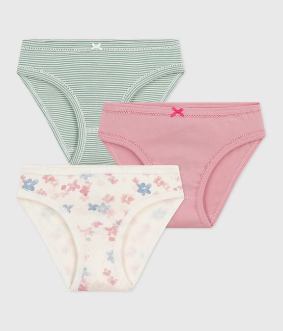 Set di slip in cotone con stampa a fiori bambina variante 1