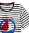 Tee-shirt unisex bianco MARSHMALLOW/blu SMOKING