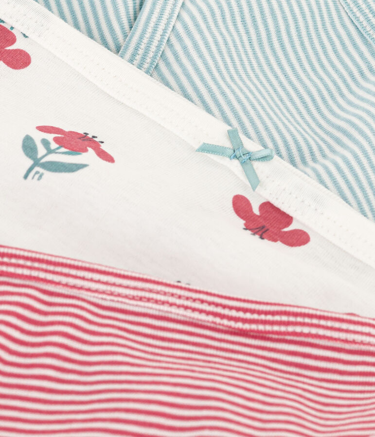 Confezione da 3 slip in cotone donna multicolore