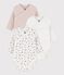 Set di body incrociati a maniche lunghe in cotone fantasia neonato multicolore