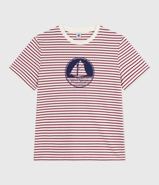 T-shirt a maniche corte e dal taglio dritto in cotone donna rosso MILK/ AMARANTE