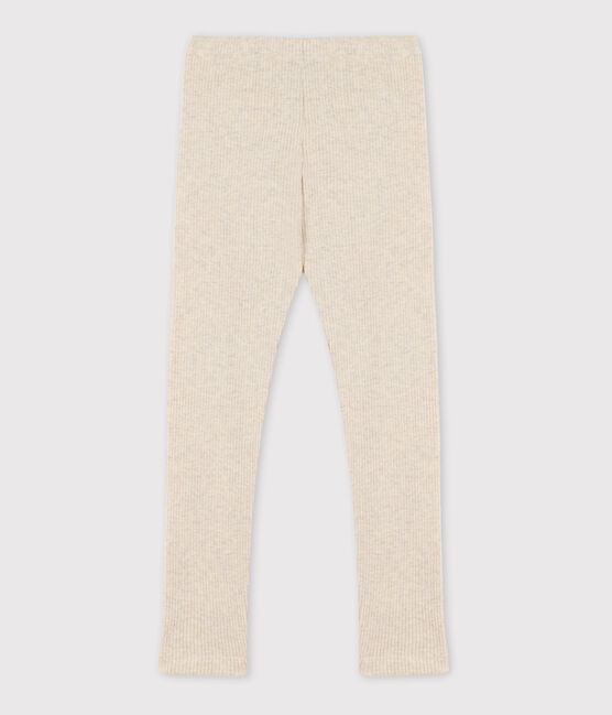 Leggings bambina in cotone beige MONTELIMAR CHINE