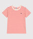 T-shirt a maniche corte in cotone a righe bambino