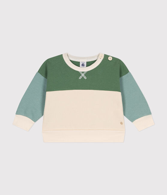 Maglia in tessuto felpato neonato bianco AVALANCHE/ MULTICO