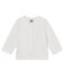 Cardigan in tubique trapuntato neonata bianco MARSHMALLOW