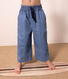 Pantaloni ampi in denim leggero bambina