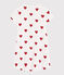 Camicia da notte bambina in cotone motivo cuore bianco MARSHMALLOW/rosso TERKUIT