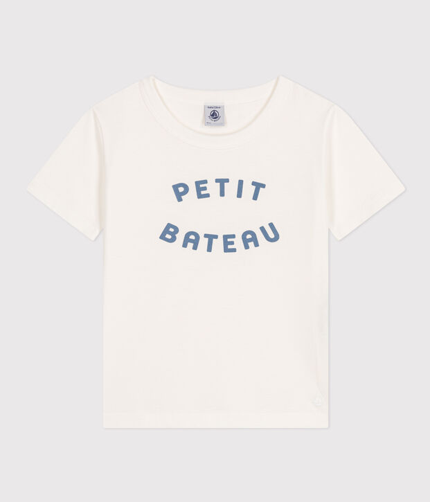 T-shirt in jersey leggero bambino bianco