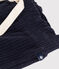 Pantaloni ampi in velluto sottile bambina blu SMOKING