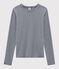 T-shirt iconica scollo rotondo Donna blu SMOKING/bianco MARSHMALLOW
