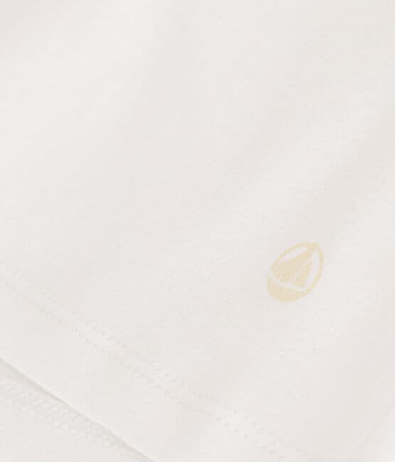 T-shirt L'ICONIQUE cocotte in cotone Donna bianco ECUME