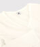 T-shirt cocotte "L'ICONIQUE" in cotone Donna bianco ECUME