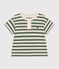 T-shirt bebè a maniche corte in jersey verde CROCO/ AVALANCHE
