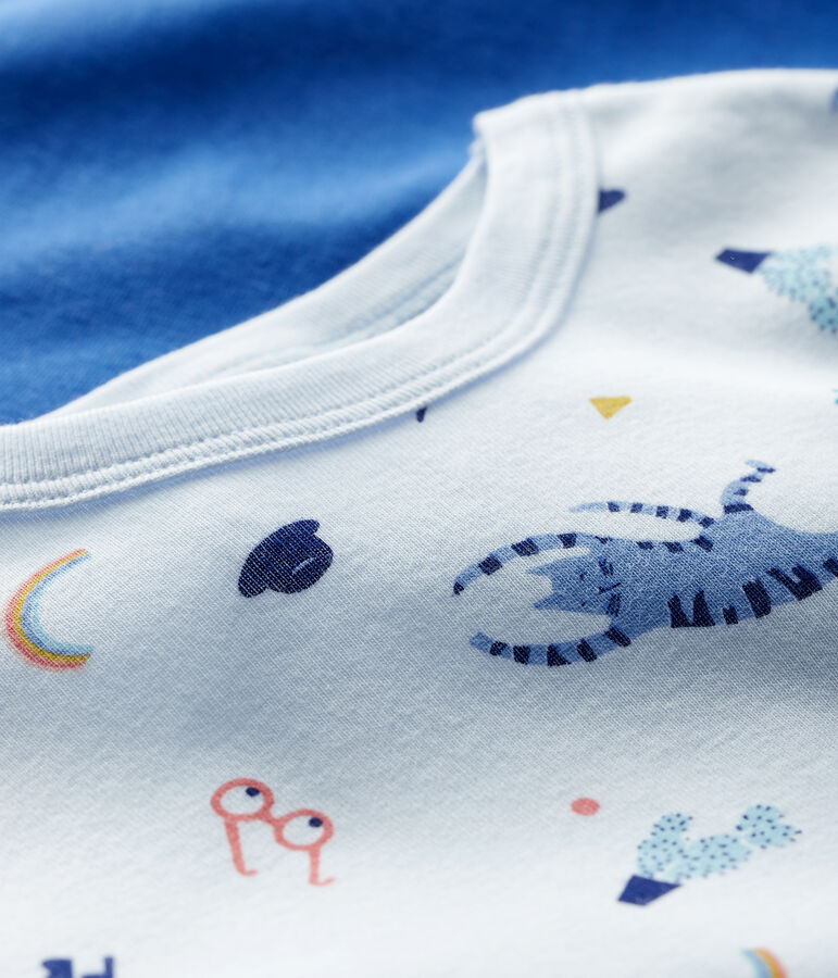 Confezione da 2 t-shirt manica corta animali yoga bambino multicolore