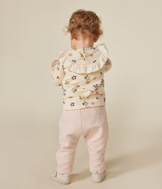 Blusa in tubique neonato bianco AVALANCHE/ MULTICO