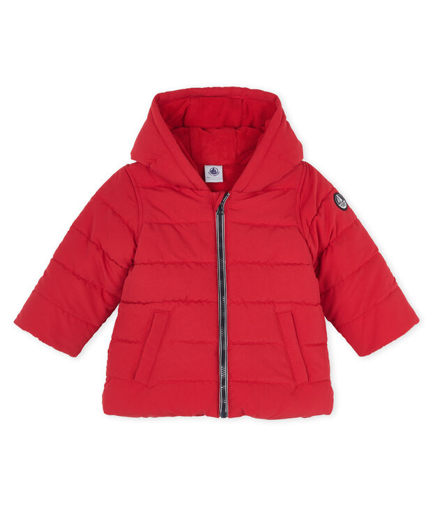 Piumino bambino in microfibra rosso