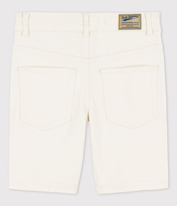 Bermuda in denim bambino ecru