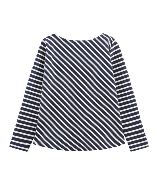 Marinière grafica donna blu SMOKING/beige COQUILLE
