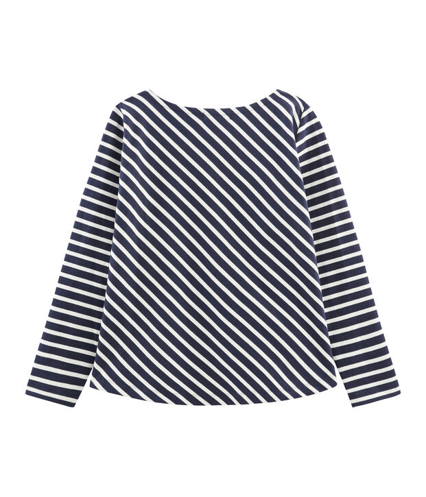 Marini&egrave;re grafica donna blu/bianco