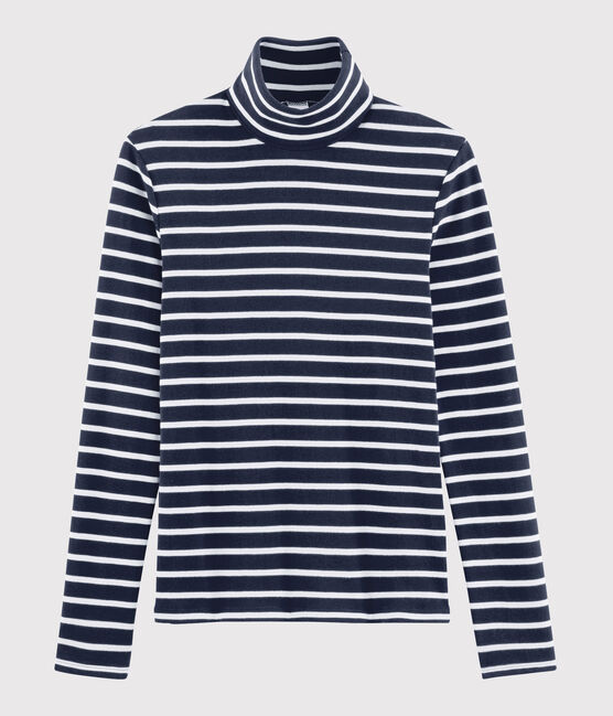 Dolcevita iconico Donna blu SMOKING/bianco MARSHMALLOW