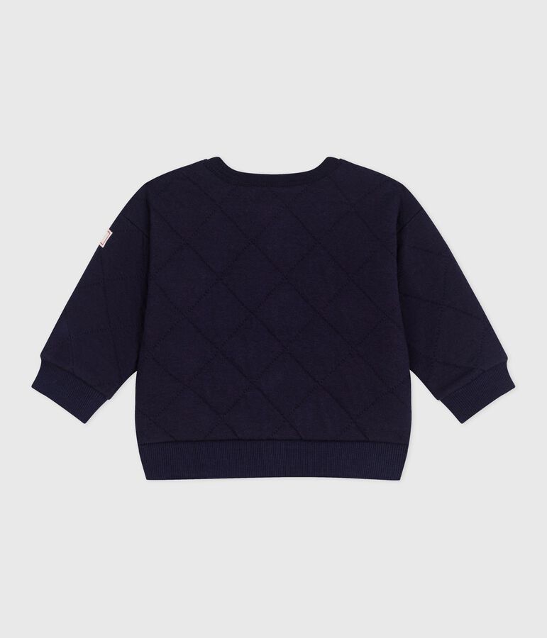 Cardigan in cotone spesso tinta unita neonato blu SOIR