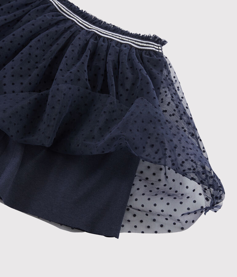 Gonna in tulle bambina blu