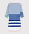 Abito riedizione Hyères donna bianco LAIT/blu SURF