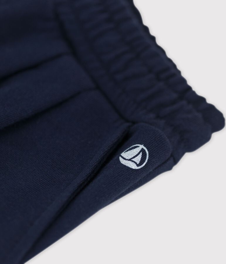 Pantaloni comodi in cotone bambino blu