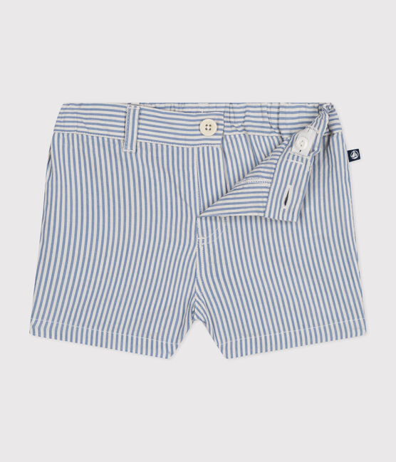 Shorts bebè in seersucker GAULOISE/ MARSHMALLOW