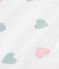 Cardigan senza maniche double face in cotone con stampa neonata bianco/multicolore