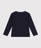 T-shirt a maniche lunghe in jersey sottile bambino blu SMOKING