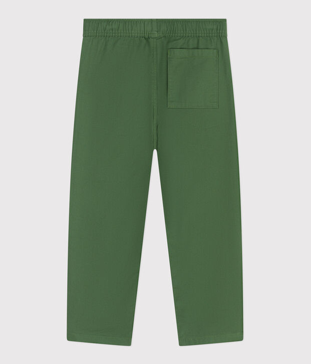 Pantaloni in cotone bambino verde