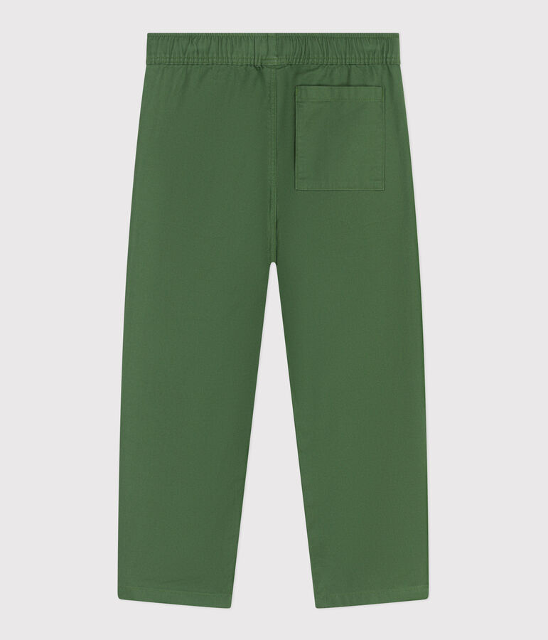 Pantaloni in cotone bambino verde