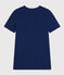 T-shirt L'ICONIQUE cocotte in cotone Donna blu MEDIEVAL