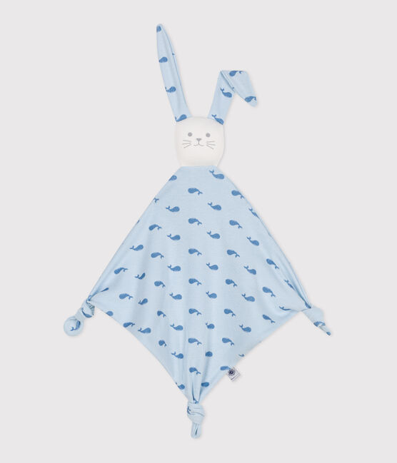 Doudou in cotone stampato neonato blu TOUDOU/ ALASKA