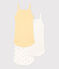 Confezione da 3 body con spalline in cotone motivo palme variante 1