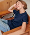 T-shirt Donna/Uomo blu SMOKING