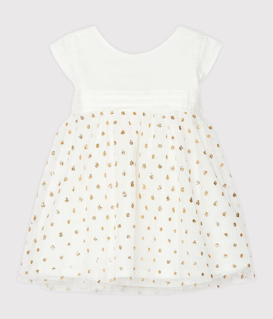 Abito bebè femmina bianco MARSHMALLOW/giallo OR