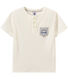 T-shirt bambino con scollo serafino