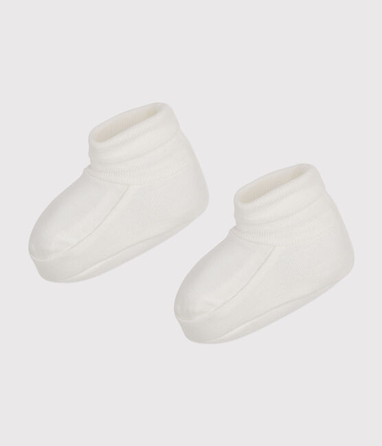 Babbucce nascita in cotone neonato  bianco MARSHMALLOW