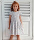 Abito a maniche corte in cotone a fiori bambina