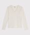 T-shirt a maniche lunghe in cotone tinta unita donna MONTELIMAR CHINE