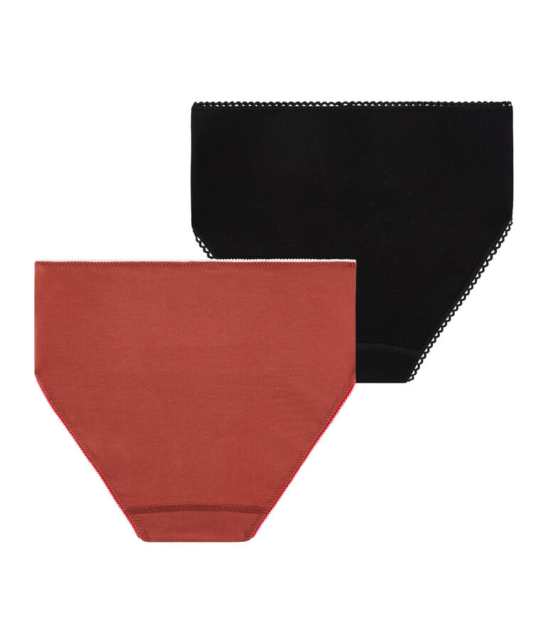 Lotto di 2 slip vita alta donna multicolore