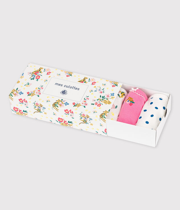Confezione da 5 mutandine bambina fantasia pantera in cotone multicolore