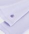 T-shirt L'Iconique a maniche lunghe in cotone con punto cocotte donna viola PARME