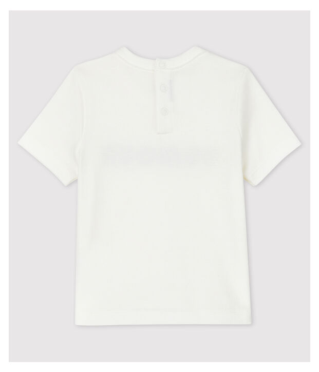 T-shirt in cotone beb&egrave;. bianco