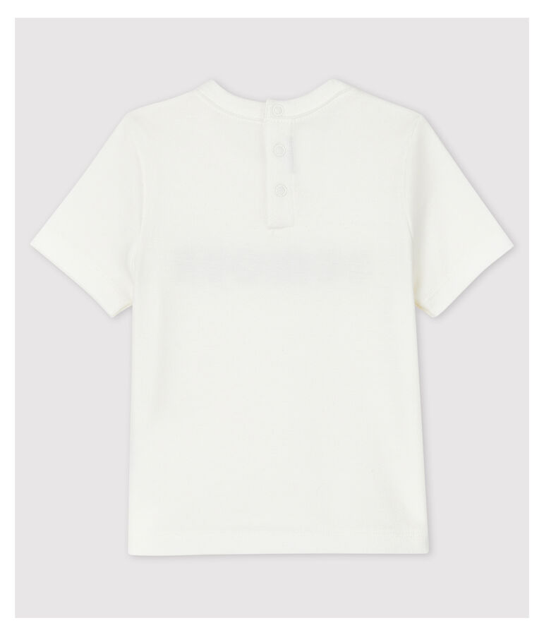 T-shirt in cotone beb&egrave;. bianco MARSHMALLOW